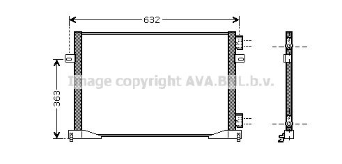 AVA QUALITY COOLING Конденсатор, кондиционер RTA5339